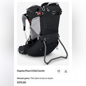Osprey poco baby or child  carrier